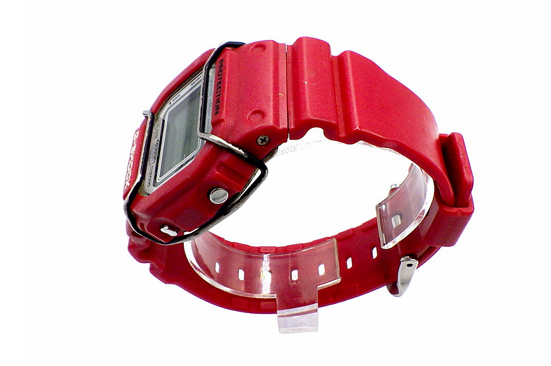 CASIO(カシオ）G-SHOCK 5600シリーズ 　DW-5600GF-4AJF　レッド　シグネチャーモデル メタリックG 波乗人【中古】【人気】【お買い得品】【電池新品】4526.