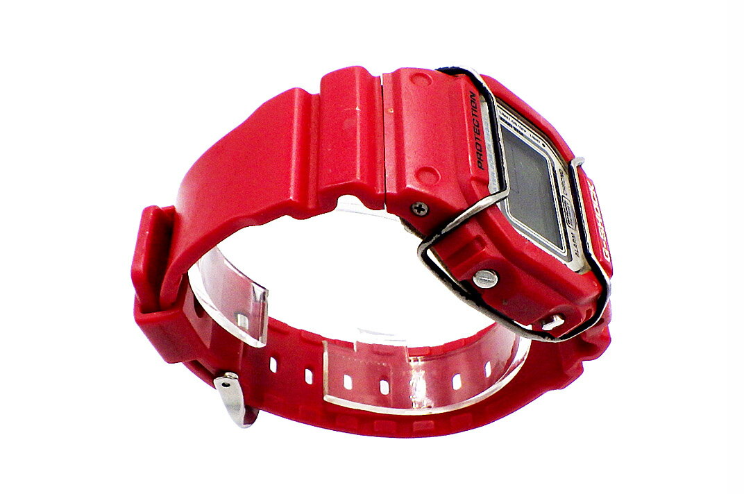 CASIO(カシオ）G-SHOCK 5600シリーズ 　DW-5600GF-4AJF　レッド　シグネチャーモデル メタリックG 波乗人【中古】【人気】【お買い得品】【電池新品】4526.