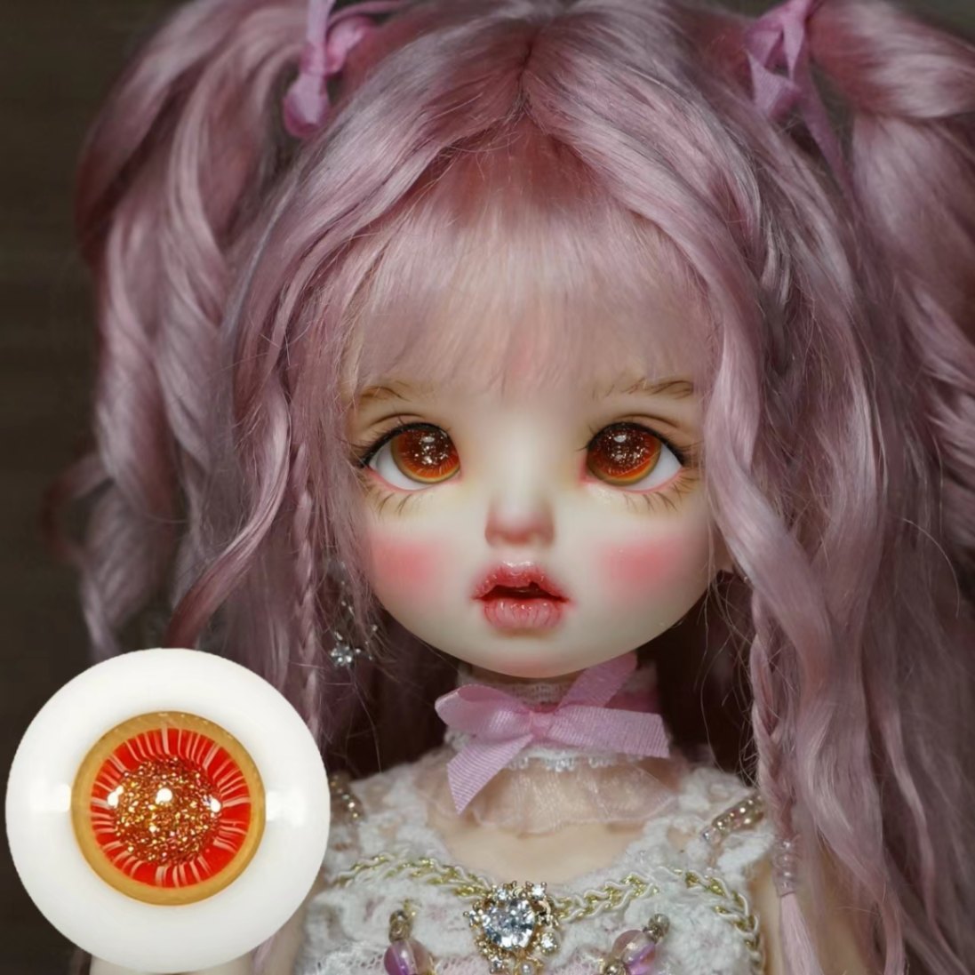 【SEN】EYER466 ドール用グラスアイ 12mm～16mm 普通瞳