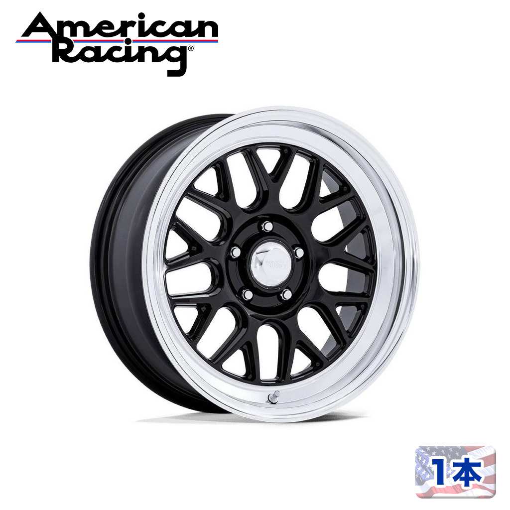樂天商城 - 【American Racing 正規品】18インチアルミホイール 1本VN516 G-FORCEグロスブラックW/ダイアモンドカットリップ18×8J 5H 120.65 ±0 CB72.5