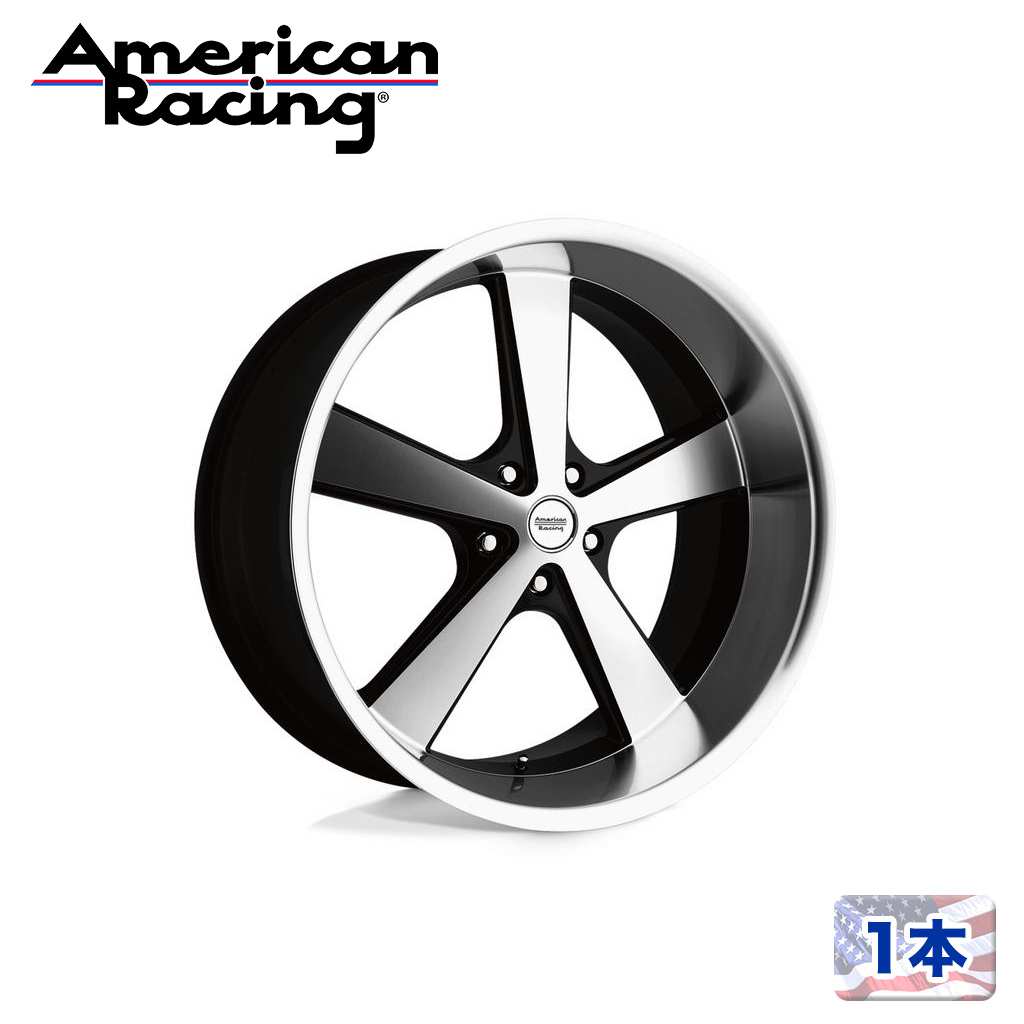 乐天商城 - 【American Racing 正規品】20インチアルミホイール 1本VN701 NOVA グロスブラックマシンド20×10J 5H 127 +18 CB78.1