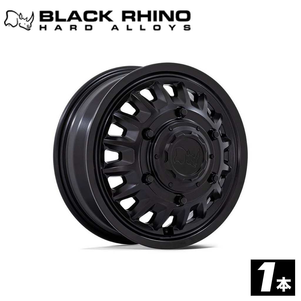 16インチ アルミホイール 1本BR019 ALISO DUALLY 16×6 6H 205 -130 CB161MATTE BLACK(マットブラック) 汎用