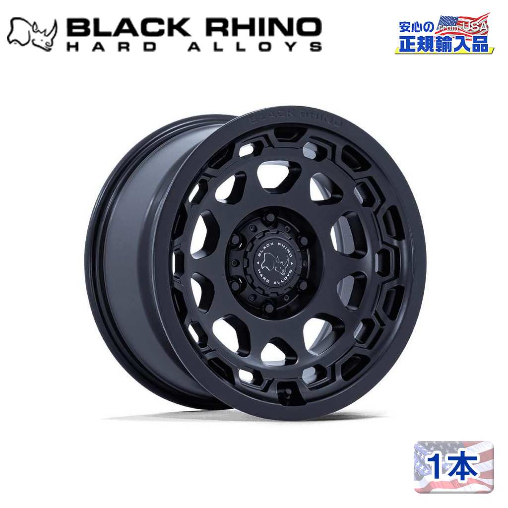 【Black Rhino 正規品】17インチ アルミホイール 1本BR026 CONGO 17×8.5 5H 127 ±0 CB71.5MATTE BLACK(マットブラック)汎用/BR026MX17855000