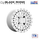 【Black Rhino (ブラックライノ) 正規代理店】14インチアルミホイール 1本PARKER UTV 14×7J 4H137 +51SILVER W/ MIRROR CUT FACE 汎用