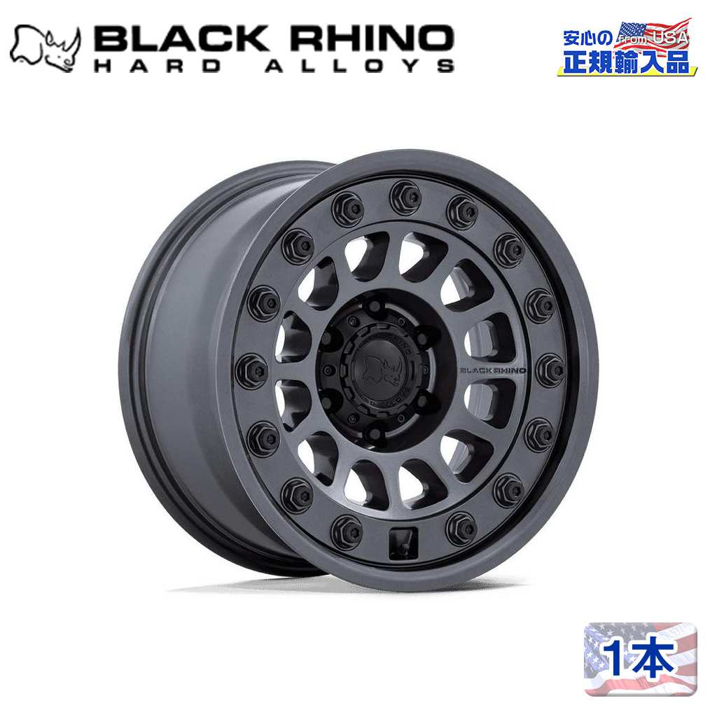 Rakuten - 【Black Rhino 正規品】18インチホイール 1本BR012 OUTBACK 18×8.5 6H 139.7 ±0 CB106.1MATTE GUNMETAL/マットガンメタル汎用/BR012AX18856800