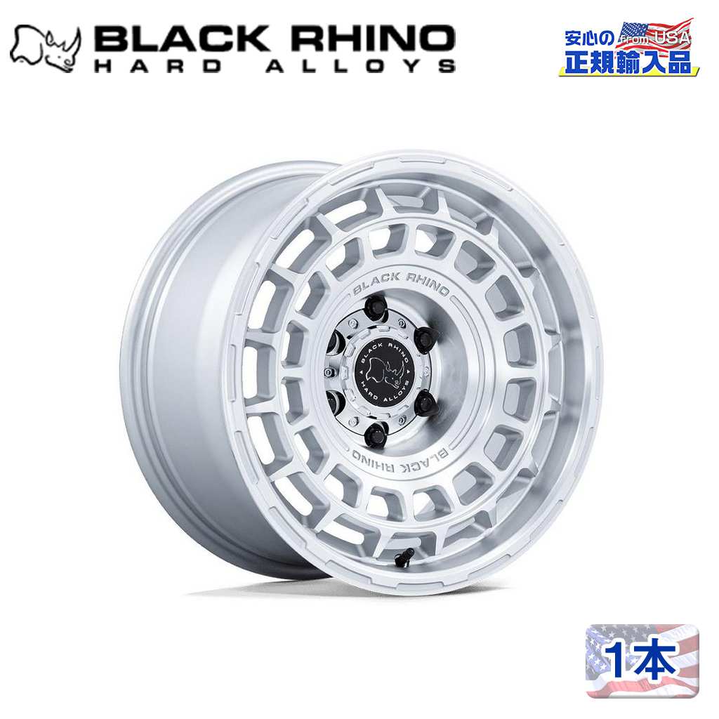 17インチホイール 1本BR024 AWOL 17×8.5 6H 139.7 -10 CB106.1SILVER W/ MACHINED FACE汎用/BR024SD17856810N