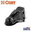【CURT(カート)正規代理店】イージー ロック付き チャンネルマウント カプラー 2-5/16インチボール・牽引能力 6350kg汎用