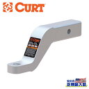 【CURT(カート)正規代理店】アルミニウム ボールマウント 2インチ角・牽引能力約 3600kg汎用