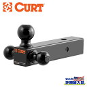 【CURT(カート)正規代理店】マルチボールマウント 2.5インチ角・1-7/8 インチ、2 インチ、2-5/16 インチボール付き汎用