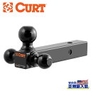 【CURT(カート)正規代理店】マルチボールマウント ホローシャンク 2インチ角・1-7/8 インチ、2 インチ、2-5/16 インチボール付き汎用