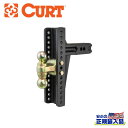 【CURT(カート)正規代理店】デュアルボール付き アジャスタブルチャンネルマウント 2.5インチ角汎用