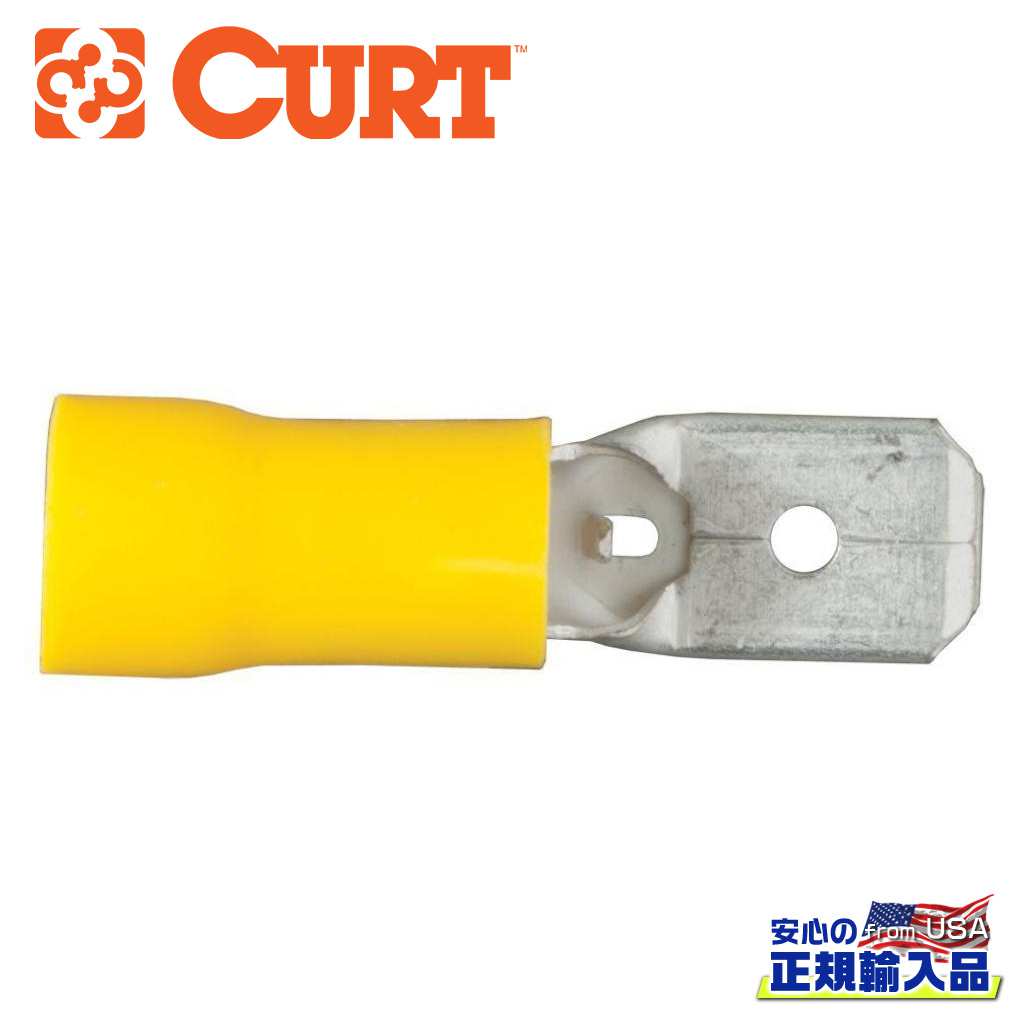 【CURT(カート)正規代理店】12-10 ワイヤゲージ クイックコネクター オス端子 100個汎用