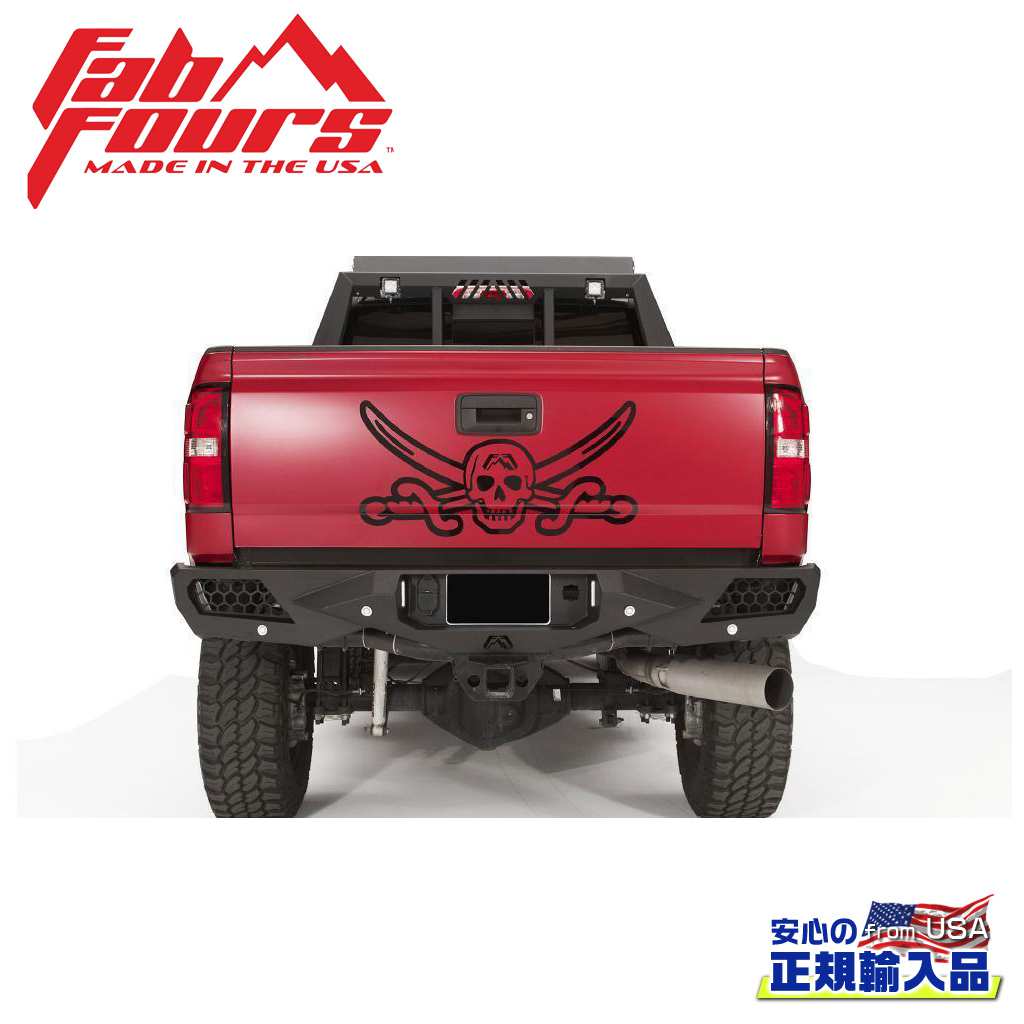【FAB FOURS(ファブフォース)正規輸入品】VENGEANCE リアバンパー センサー有りGMC/シボレー シルバラード/シエラ 2500・3500 2015年〜2019年