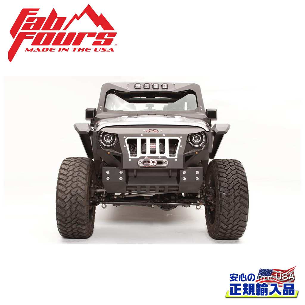 【FAB FOURS(ファブフォース)正規輸入品】クラッシュバーカバー GR1000-1用JEEP ジープ JK ラングラー 2007年〜2018年