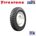 【Firestone Military(ファイアーストーン ミリタリー)正規品】ゲタ山 ゲタタイヤ 6.00－16 6PRバイアス NDTトレッド チューブタイプ