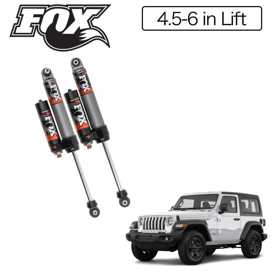 【FOX RACING (フォックスレーシング)正規品】パフォーマンス エリートシリーズ 2.5調整式 リアショック 4.5〜6インチアップ用・2本Jeep Wrangler ジープ ラングラー JL 2018年〜 新型