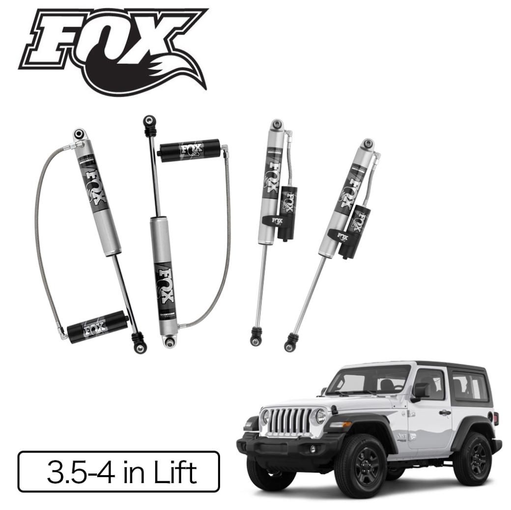 【FOX RACING (フォックスレーシング)正規品】パフォーマンスシリーズ 2.0リザーバー ショック 3.5〜4インチアップ用・一台分Jeep Wrangler ジープ ラングラー JL 2018年〜 新型