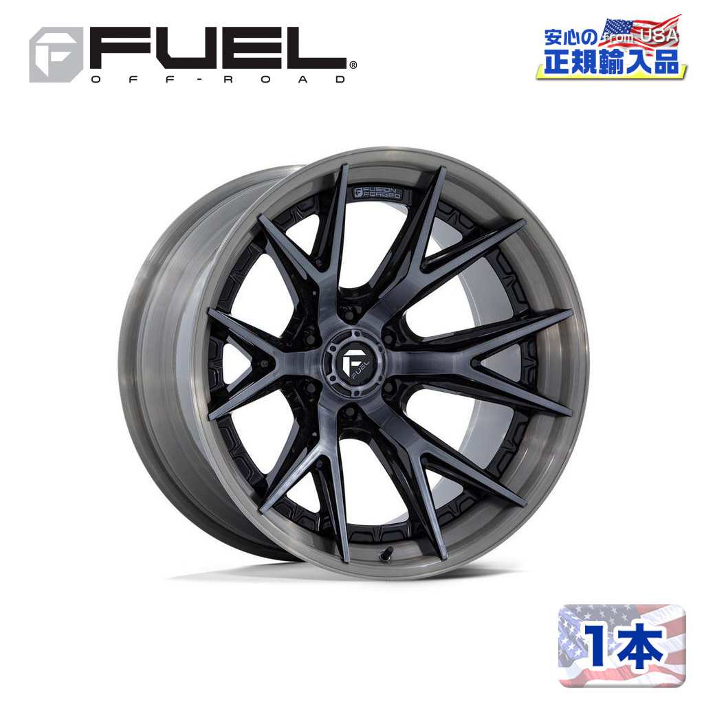 樂天商城 - 【FUEL OFFROAD (フューエルオフロード) 正規代理店】22インチホイール 1本FC402 CATALYST 22×12 8H 165.1 -44 CB125.1GLOSS BLACK BRUSHED DARK TINT(グロスブラックブラッシュド ダークティント)汎用/FC402BT22128044N