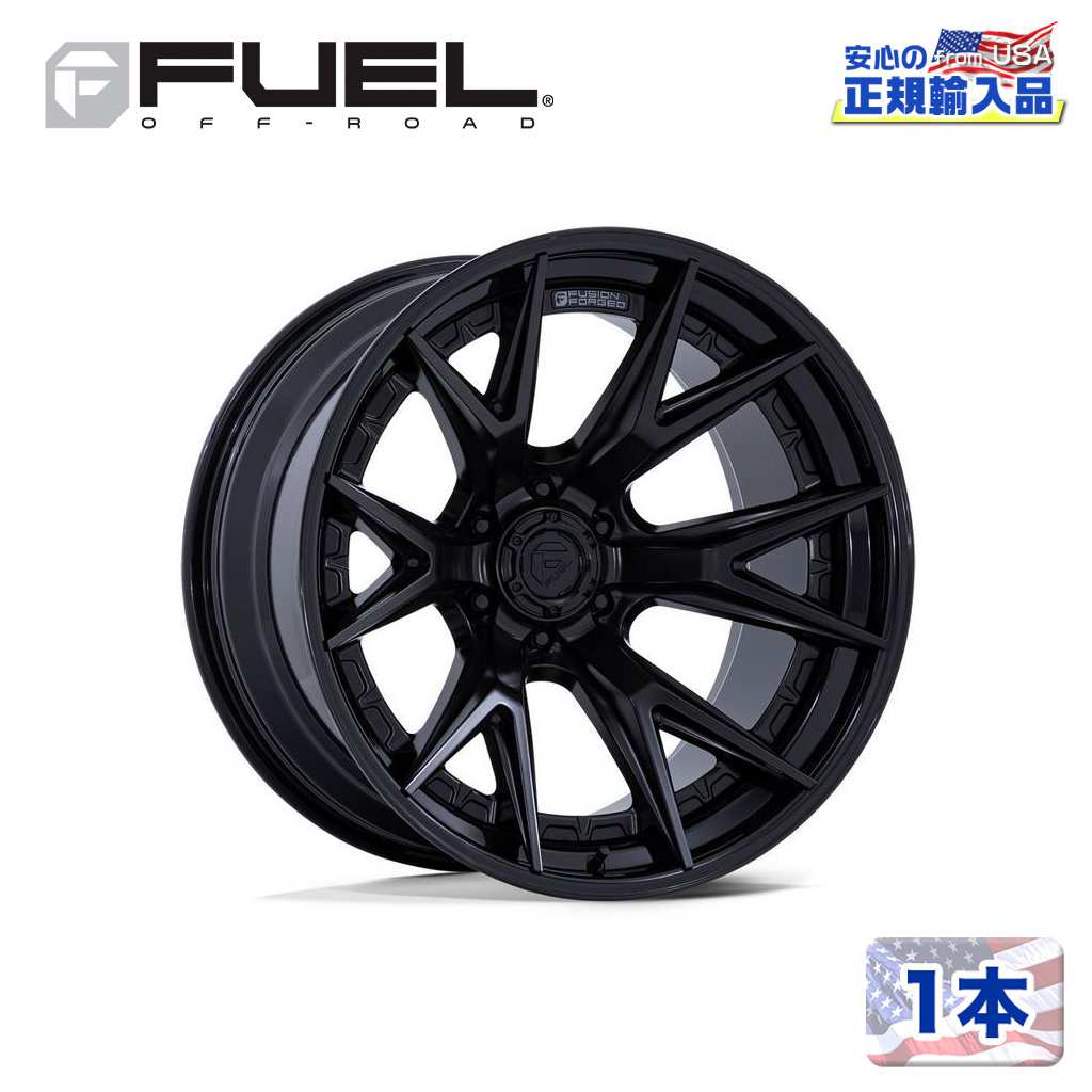樂天商城 - 【FUEL OFFROAD (フューエルオフロード) 正規代理店】22インチホイール 1本FC402 CATALYST 22×12 8H 165.1 -44 CB125.1MATTE BLACK W/ GLOSS BLACK LIP(マットブラック/グロスブラックリップ)汎用/FC402MX22128044N