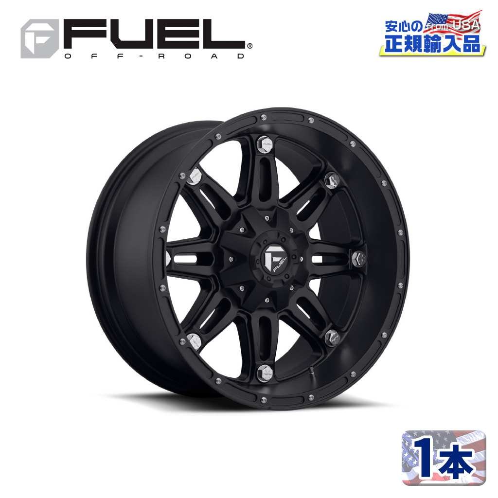 【FUEL OFFROAD (フューエルオフロード) 正規代理店】17インチアルミホイール 1本D531 HOSTAGE ホステージ17×9 6H135/139.7 -12 CB106.1マットブラック 汎用/D53117909845