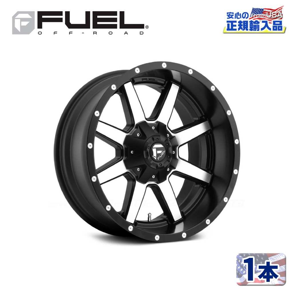 FUEL OFFROAD (ե塼륪ե) Ź20ߥۥ 1D537 MAVERICK ޡ٥å2012 5H127/135 -44 CB87.1MATTE BLACK MACHINED /D53720200547