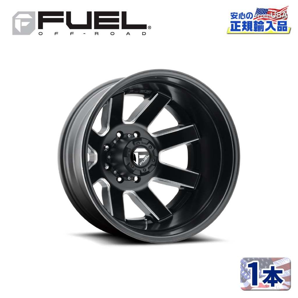 樂天商城 - 【FUEL OFFROAD (フューエルオフロード) 正規代理店】22インチアルミホイール 1本D538 MAVERICK DUALIE REAR マーベリック22×8.25 8H200 -201 CB142マットブラックミルド 汎用/D53822829235