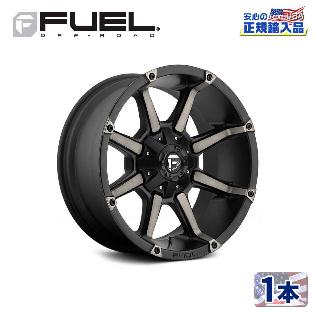 樂天商城 - 【FUEL OFFROAD (フューエルオフロード) 正規代理店】18インチアルミホイール 1本D556 COUPLER カプラー18×9 6H135/139.7 +19 CB106.1MATTE BLACK DOUBLE DARK TINT 汎用/D55618909856