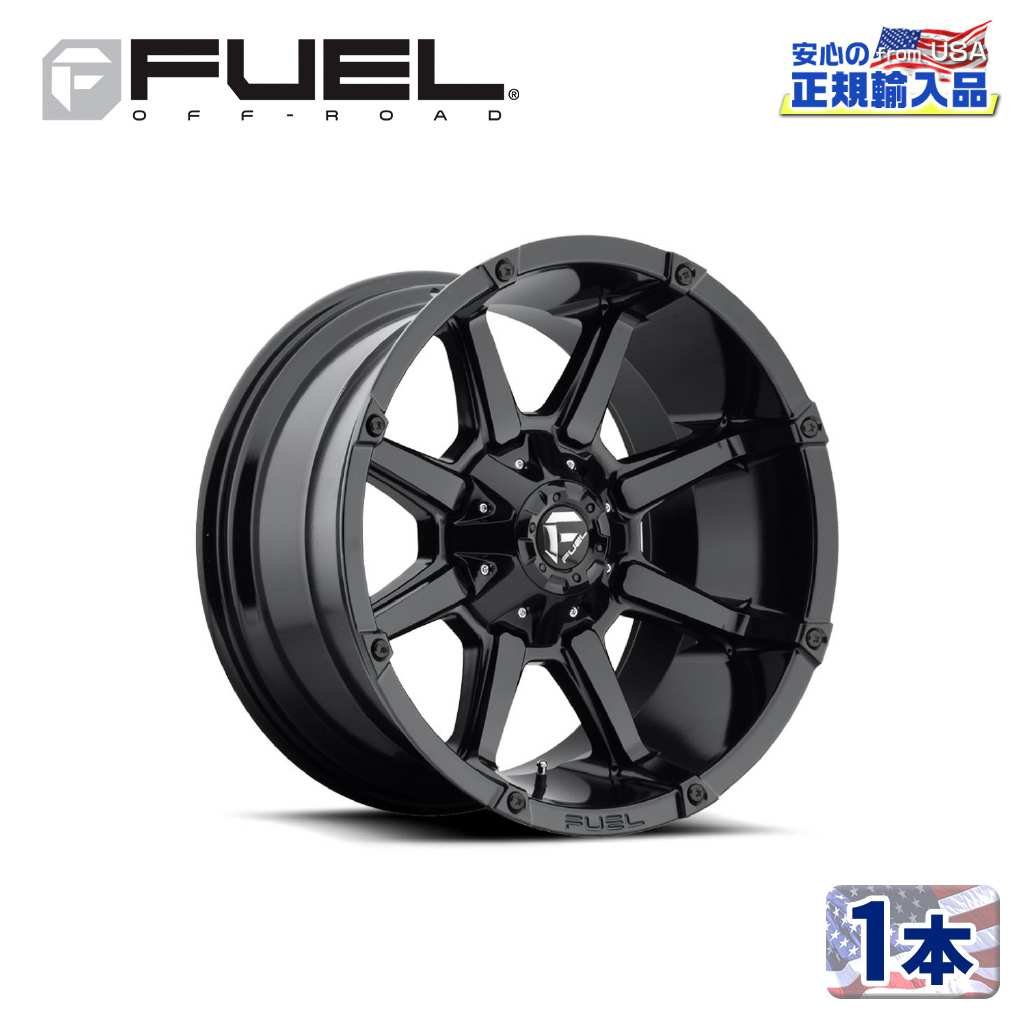 樂天商城 - 【FUEL OFFROAD (フューエルオフロード) 正規代理店】20インチアルミホイール 1本D575 COUPLER カプラー20×9 6H135/139.7 +1 CB106.1グロスブラック 汎用/D57520909850