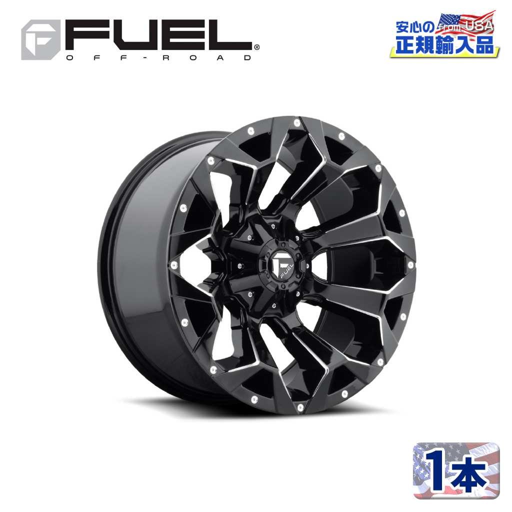 【FUEL OFFROAD (フューエルオフロード) 正規代理店】20インチアルミホイール 1本D576 ASSAULT アサルト20×9 8H165.1 +1 CB125.1グロスブラックミルド 汎用/D57620908250