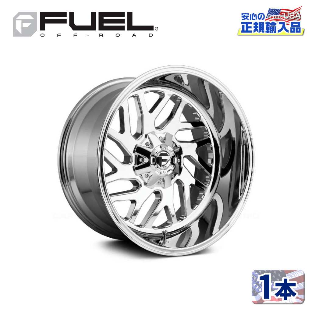 樂天商城 - 【FUEL OFFROAD（フューエルオフロード）正規輸入総代理店】22インチアルミホイール 1本汎用 D609 TRITON トライトン クロームメッキ22×10 6H 135/139.7 -19 CB106.1