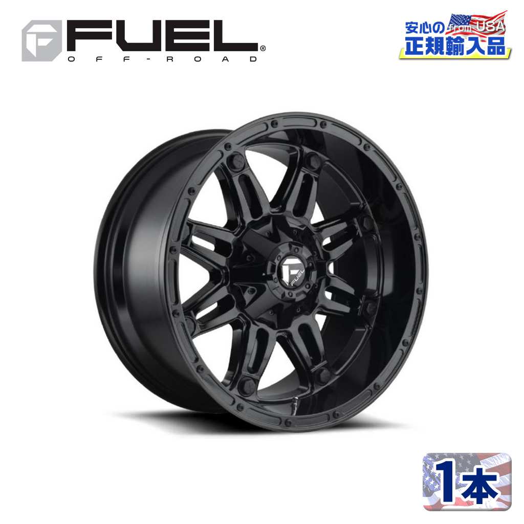18インチアルミホイール 1本汎用 D625 HOSTAGE ホステージ グロスブラック18×9 5H 114.3/127 -12 CB78.1