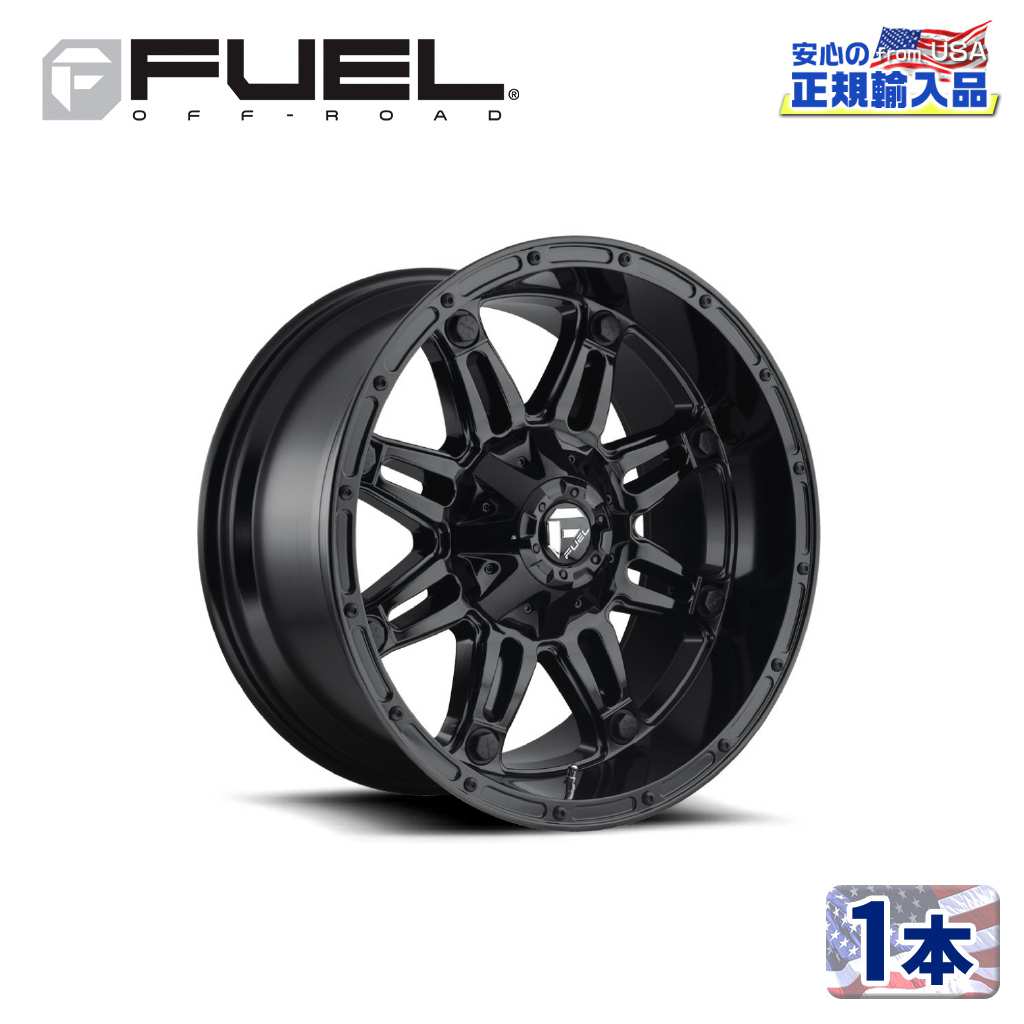 樂天商城 - 【FUEL OFFROAD (フューエルオフロード) 正規代理店】20インチアルミホイール 1本D625 HOSTAGE ホステージ20×9 5H114.3/127 -12 CB78.1グロスブラック 汎用/D62520902645