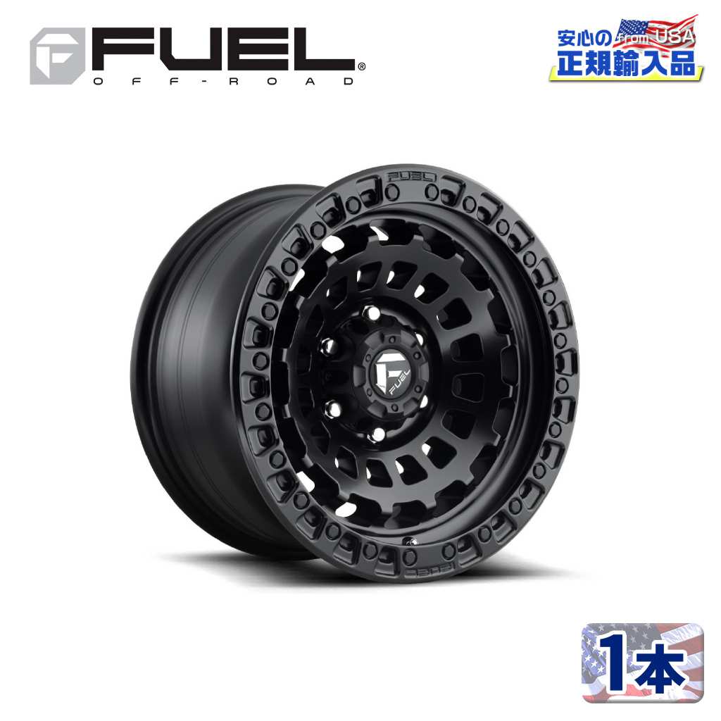 樂天商城 - 【FUEL OFFROAD (フューエルオフロード) 正規代理店】17インチアルミホイール 1本D633 ZEPHYR ゼファー17×9 5H127 +1 CB71.5マットブラック 汎用/D63317907550