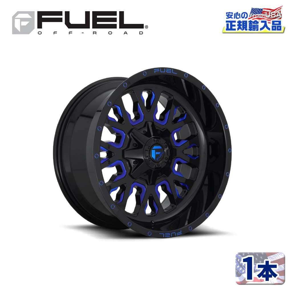 樂天商城 - 【FUEL OFFROAD (フューエルオフロード) 正規代理店】18インチアルミホイール 1本D645 STROKE ストローク18×9 6H135/139.7 -12 CB106.1GLOSS BLACK BLUE TINTED CLEAR 汎用/D64518909845