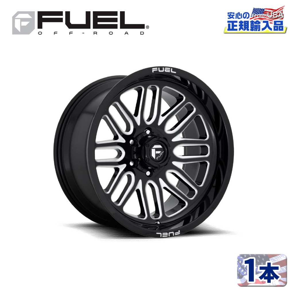 樂天商城 - 【FUEL OFFROAD (フューエルオフロード) 正規代理店】20インチアルミホイール 1本D662 IGNITE イグナイト20×10 5H127 -18 CB78.1グロスブラックミルド 汎用/D66220007347