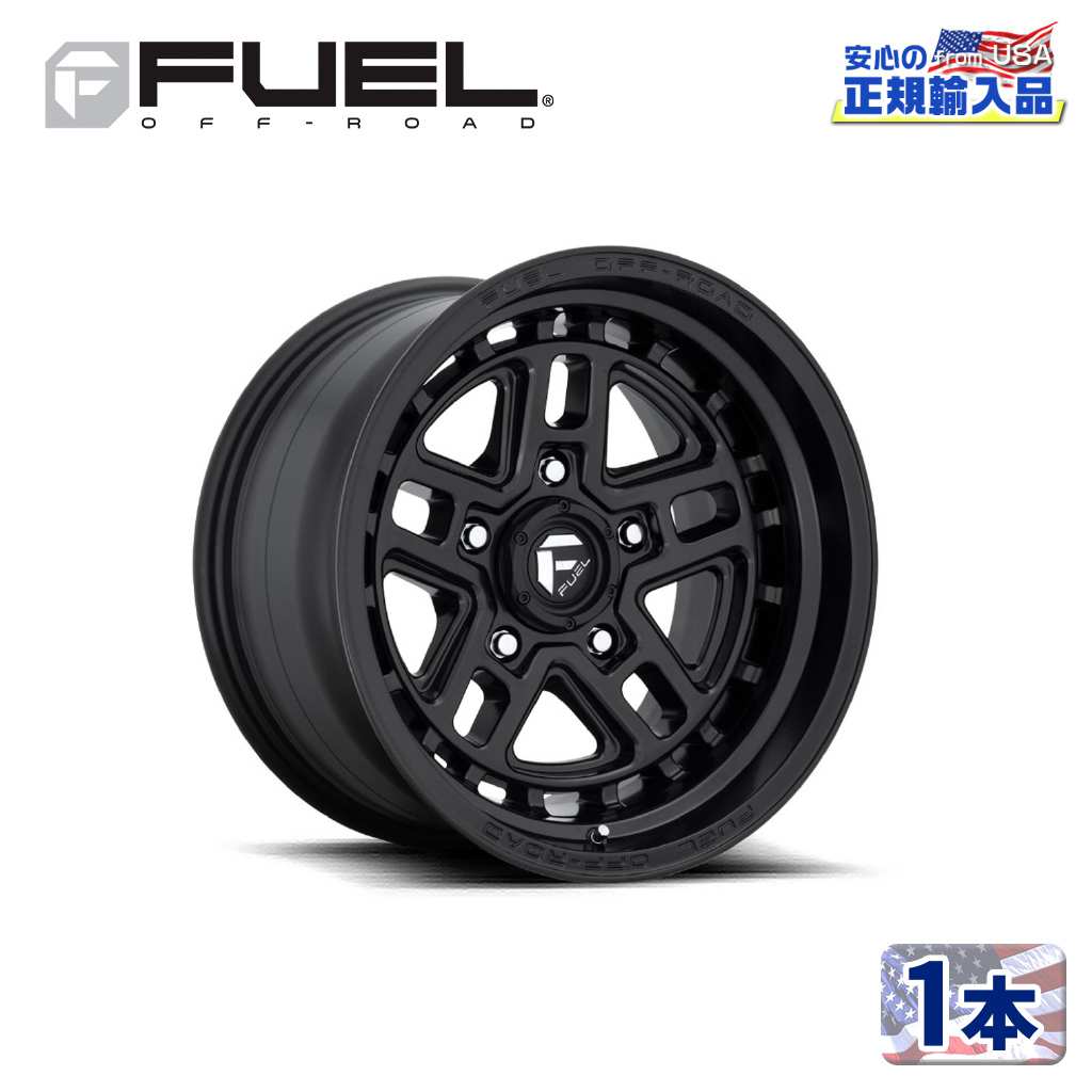 樂天商城 - 【FUEL OFFROAD (フューエルオフロード) 正規代理店】17インチアルミホイール 1本D667 NITRO ナイトロ17×9 6H139.7 -12 CB106.1マットブラック 汎用/D66717908445