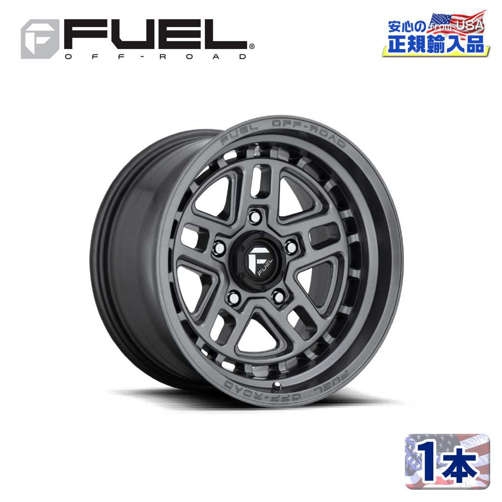 樂天商城 - 【FUEL OFFROAD (フューエルオフロード) 正規代理店】17インチアルミホイール 1本D668 NITRO ナイトロ17×9 6H139.7 +1 CB106.1MATTE GUN METAL 汎用/D66817908450