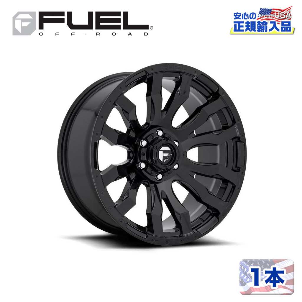 乐天商城 - 【FUEL OFFROAD (フューエルオフロード) 正規代理店】20インチアルミホイール 1本D675 BLITZ 20×9 6H135 +20 CB87.1グロスブラック/GLOSS BLACK 汎用
