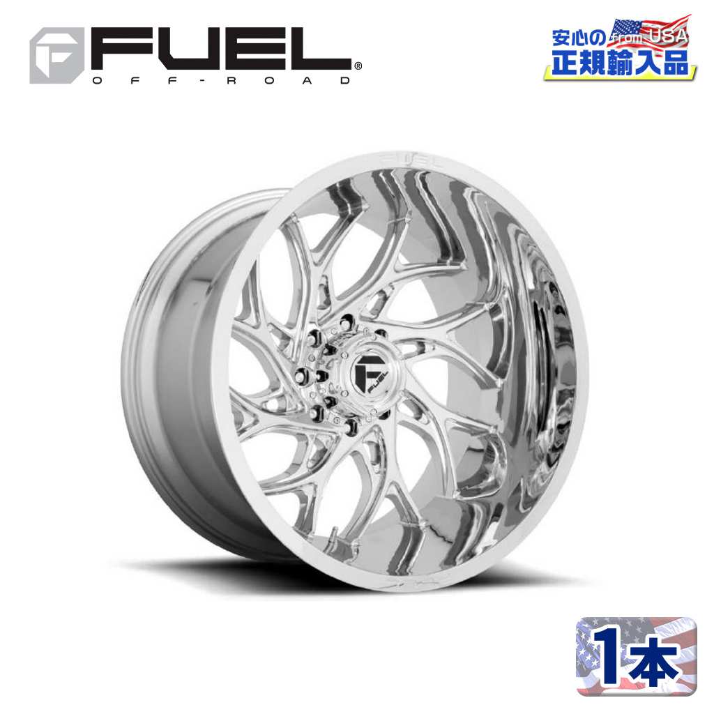 樂天商城 - 【FUEL OFFROAD (フューエルオフロード) 正規代理店】20インチアルミホイール 1本D740 RUNNER20×9 6H135 +1 CB87.1クローム 汎用/D74020908950