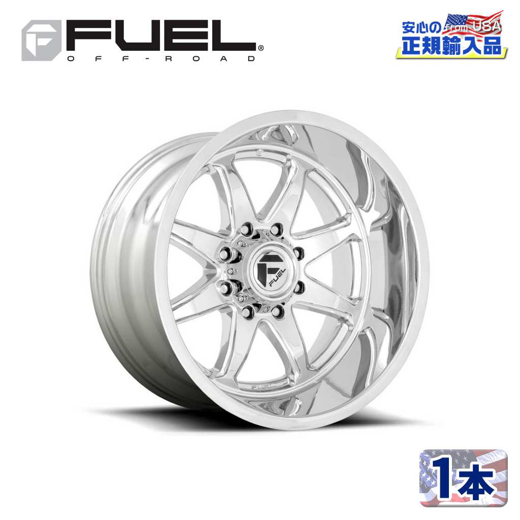 Rakuten - 【FUEL OFFROAD（フューエルオフロード）正規輸入総代理店】20インチアルミホイール 1本汎用 D748 HAMMER ハンマー クローム20×9 8H 165.1 +1 CB125.2