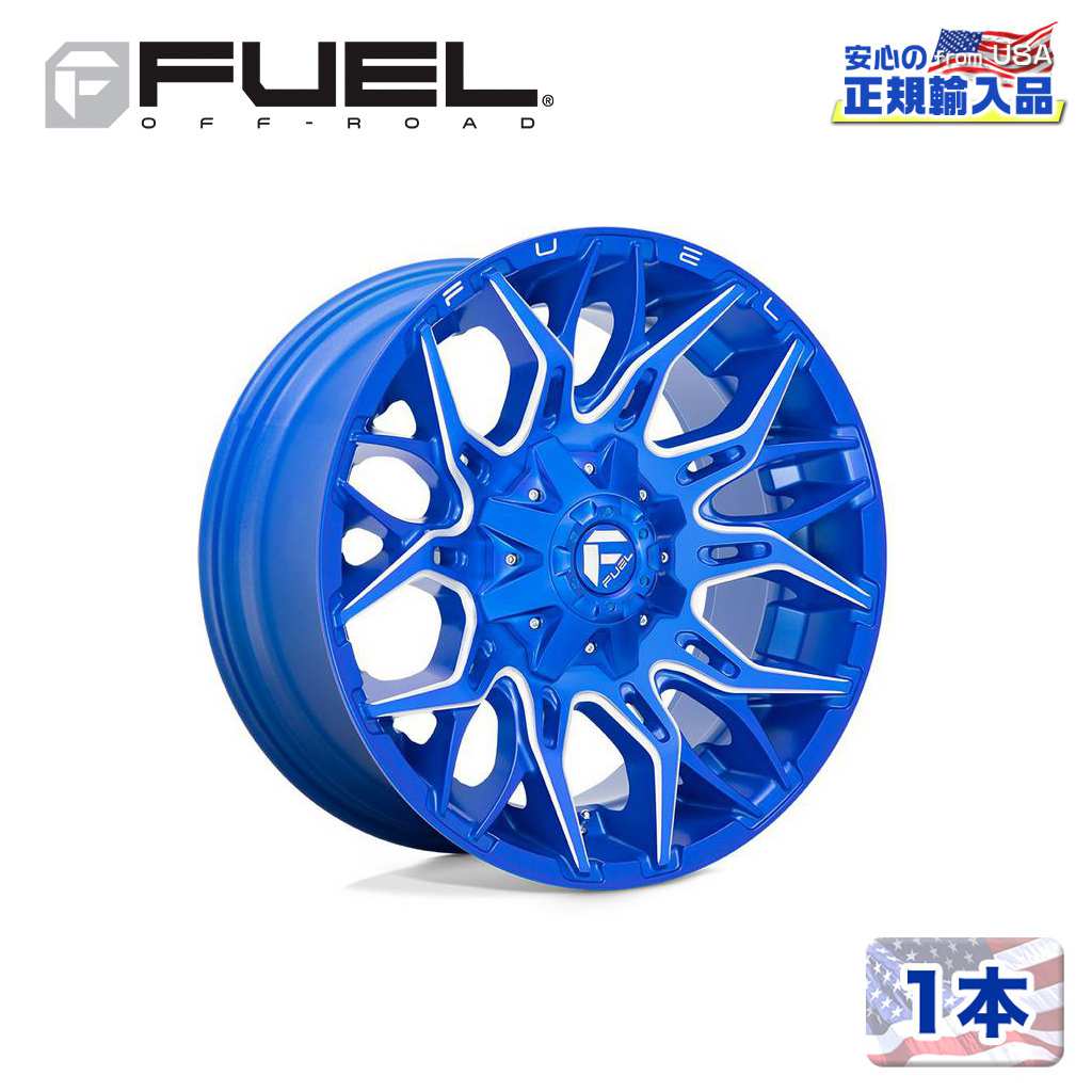 FUEL OFFROAD (ե塼륪ե) Ź22ߥۥ 1D770 TWITCH(ĥå)2212 8H180 -44 CB124.3ANODIZED BLUE MILLED /D77022201847