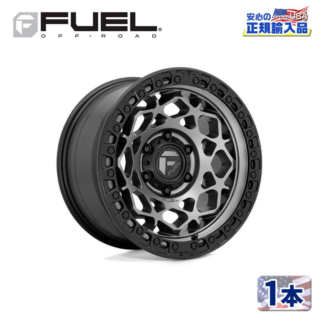 乐天商城 - 【FUEL OFFROAD（フューエルオフロード）正規輸入総代理店】17インチアルミホイール 1本汎用 D784 UNIT ユニット ガンメタルW/マットブラックリング17×9 5H 127 -12 CB71.5