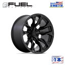 【FUEL OFFROAD (フューエルオフロード) 正規代理店】20インチアルミホイール 1本D804 FLAME8 20×10 8H170 -18 CB125.1ブラックアウト/BLACKOUT 汎用