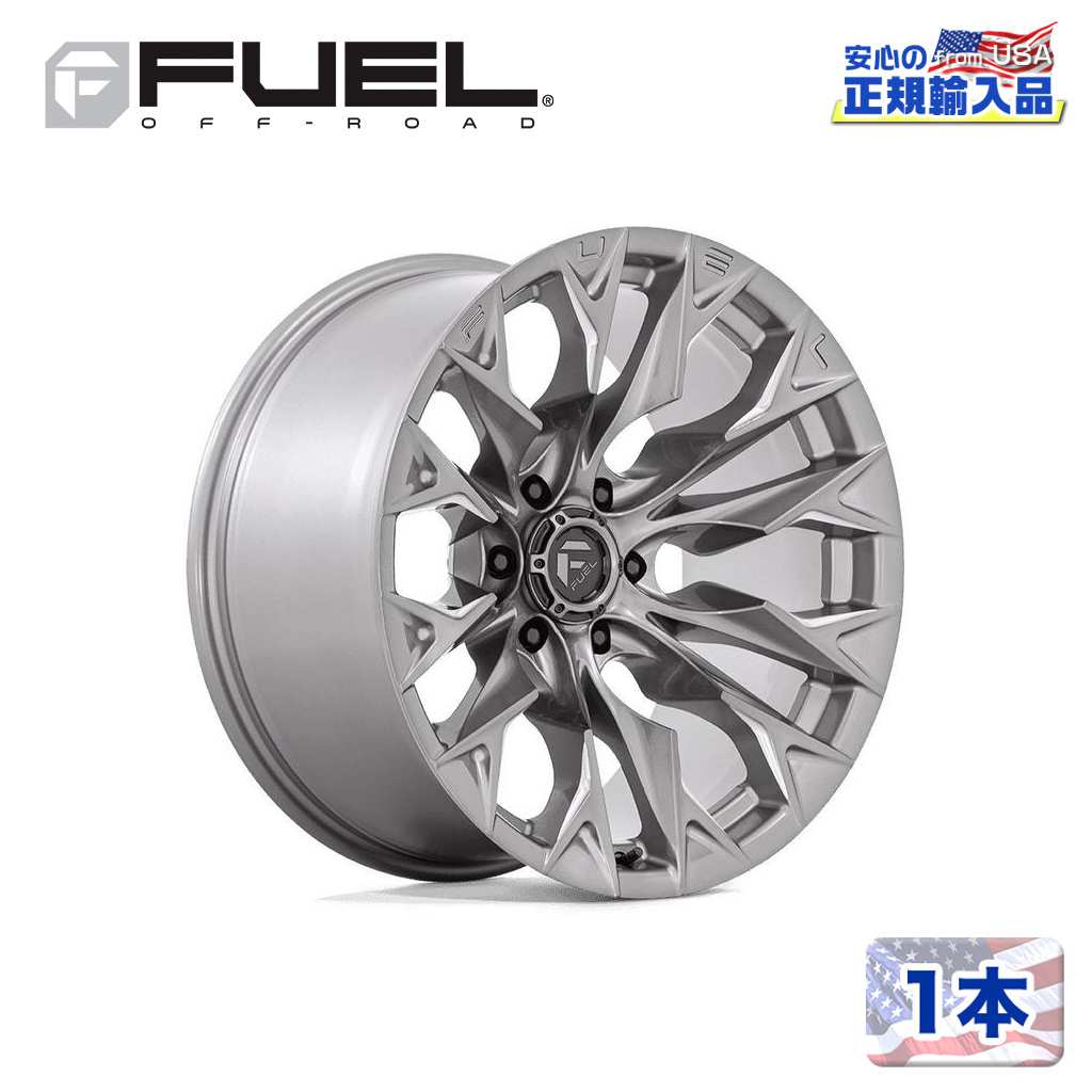 樂天商城 - 【FUEL OFFROAD (フューエルオフロード) 正規代理店】20インチアルミホイール 1本D806 FLAME 6(フレーム シックス)20×10 6H135 -18 CB87.1プラチナム 汎用/D80620008947