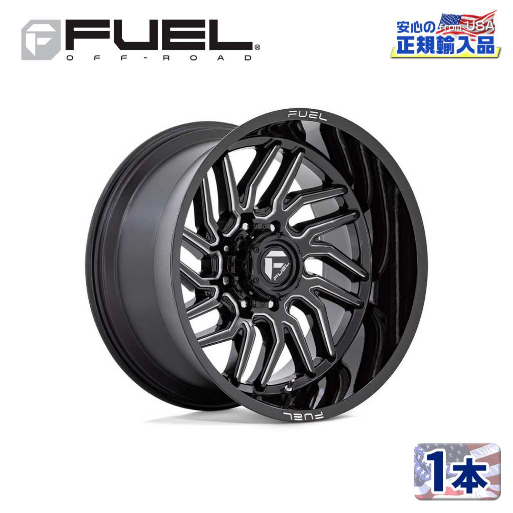 樂天商城 - 【FUEL OFFROAD（フューエルオフロード）正規輸入総代理店】20インチアルミホイール 1本汎用 D807 HURRICANE ハリケーン グロスブラックミルド20×9 5H 139.7 +1 CB78.1