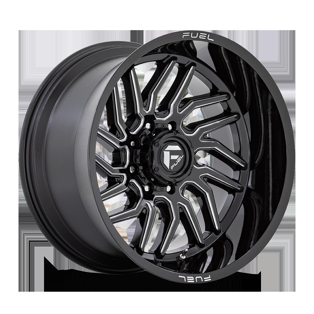 Rakuten - 【FUEL OFFROAD (フューエルオフロード) 正規代理店】22インチアルミホイール 1本D807 HURRICANE(ハリケーン)22×12 6H139.7 -44 CB106.1グロスブラックミルド 汎用/D80722208447