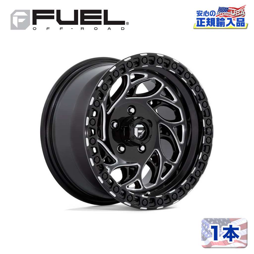樂天商城 - 【FUEL OFFROAD (フューエルオフロード) 正規代理店】20インチホイール 1本D840 RUNNER OR 20×9 6H 135 +1 CB87.1GLOSS BLACK MILLED(グロスブラックミルド)汎用/D84020908950