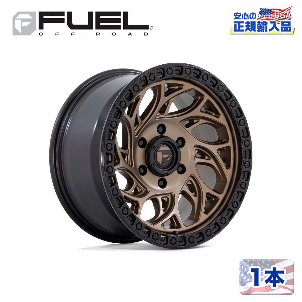 FUEL OFFROAD (ե塼륪ե) Ź15ߥۥ 1D841 RUNNER OR158 6H139.7 -19 CB108MATTE BRONZE WITH BLACK RING /D84115808337