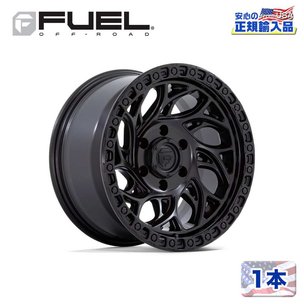 樂天商城 - 【FUEL OFFROAD (フューエルオフロード) 正規代理店】18インチホイール 1本D852 RUNNER OR 18×9 6H 139.7 +1 CB106.1BLACKOUT(ブラックアウト)汎用/D85218908450
