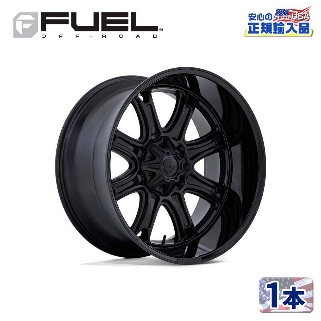 樂天商城 - 【FUEL OFFROAD(フューエルオフロード)正規代理店】24インチアルミホイール 1本DARKSTAR FC853MB24×12 6H 135/139.7 -44 CB106.1マットブラック/グロスブラックリップ 汎用
